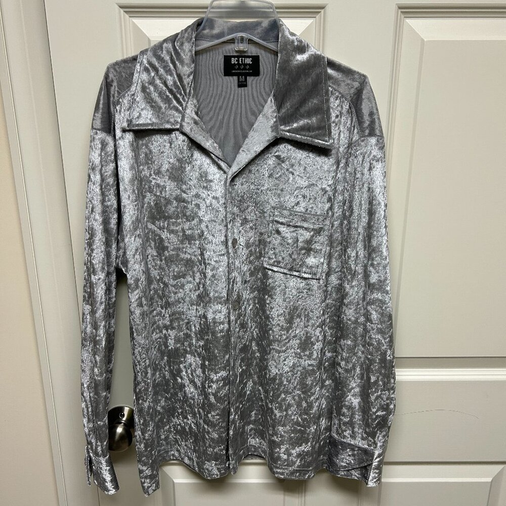 Vintage 90s BC Ethic Poly Button-Down Shirt